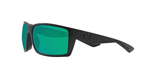 image for Costa Del Mar Men's Reefton Polarized Rectangular Sunglasses, Blackout