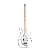 【Travel-Friendly Companion】: Designed for the musician on the move, Donner travel electric guitar boasts a lightweight, headless design, weighing in at only 4.4 pounds and featuring a compact size that is just half of a traditional electric guitar 【E...