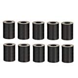 Qfix Spacer Sleeves for M5 Screws, Length 25 mm, Plastic Black, Set of 10, M5 x 25mm, Innensechskant