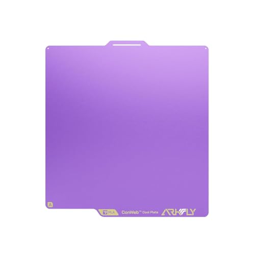 Phaetus Conweb Cool Build Plate 257×257mm for BambuLab P1P/P1S/X1/X1C/A1: Dual Sided Smooth Fine Texture Spring Steel Sh