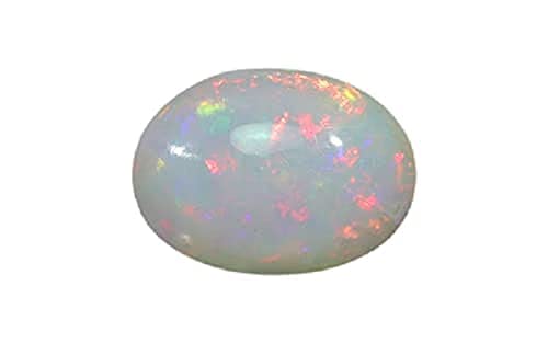 Opale astrologique naturelle de forme ovale 6,25 ratti pour création de bijoux de lithothérapie