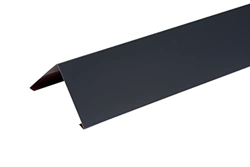 Faitage simple 2 pinces ALUMINIUM GRIS ARDOISE - 2M - Dimension du profilé 333 mm