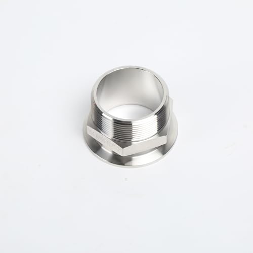 Image of SS304 KF50 NPT Male Adaptor thread 2 inch NW50 KF Male coupling ISO-KF50 X NPT 2 inch