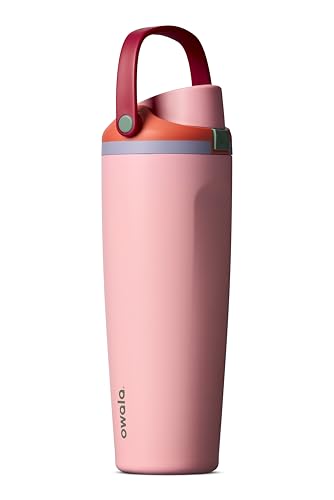 Image of Owala FreeSip Sway Insulated Stainless Steel Water Bottle with Two-Way Spout, Built-In Straw and Bucket Handle, Made for Travel, School, and Sports, 30oz, BPA Free, Leak Proof, Sugar High