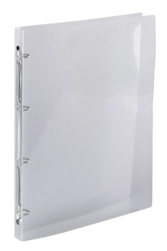 Exacompta - Réf. 51194E - Carton de 20 classeurs souple en PP Crystal - 4 anneaux - Dos 2 cm - Dimensions extérieures : 32 x 25 cm - Format à classer A4 - Cristal