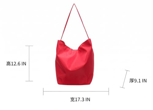 Bolso tote hobo de nylon para mujer miniatura 7