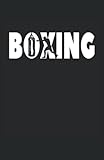  Boxing Boxeo con saco de arena: Cuaderno de líneas forrado, DIN A5 (13,97x21,59 cm), 120 páginas, papel color crema, cubierta mate