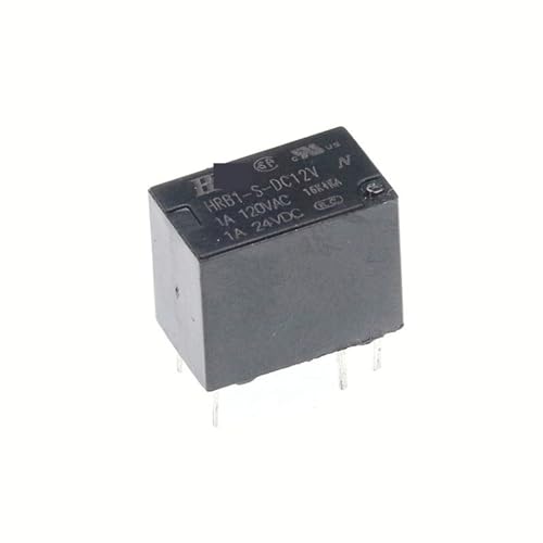 Relé HRB1-S-DC12V DIP6 micro relé de 5 pines para reparación de módulos electrónicos