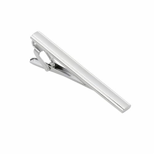 Men&lsquo;s Tie Clip, Metal Silver Tone Minimalist Ties Clips,Formal Tie Bar Clasp Clip for Wedding...