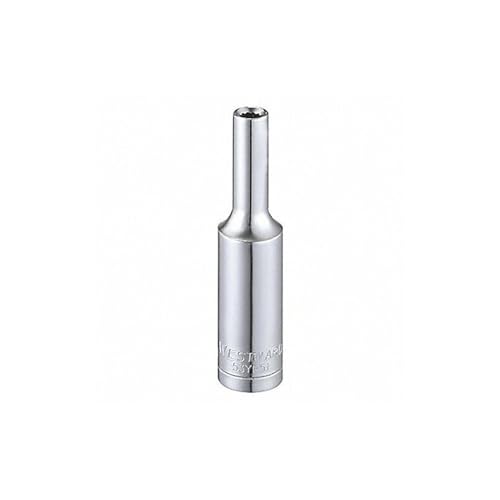 Socket, Steel, Chrome, 6 mm