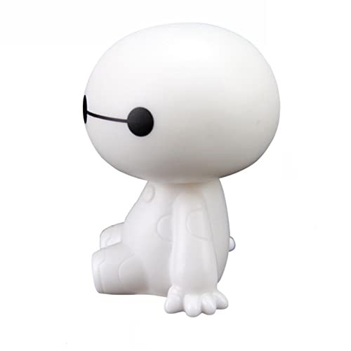 KIPEKE Plástico Baymax Robot Sacudiendo la Cabeza Figura Adornos de Coche Decoraciones Interiores...