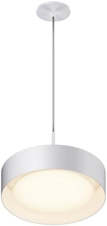 Echo - 20W 1 LED Pendant-10 Inches Tall and 13 Inches Wide-White Finish -Traditional Installation
