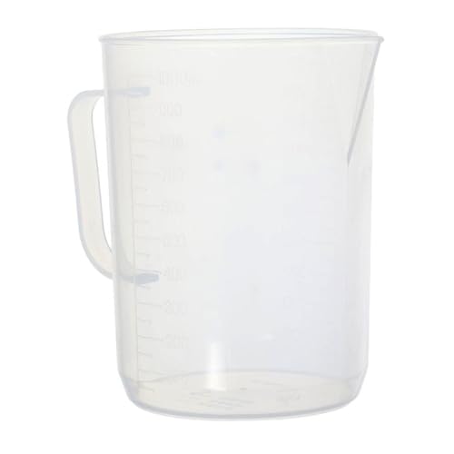 Vaso medidor de resina 1000 ml plástico silicona miniatura 1