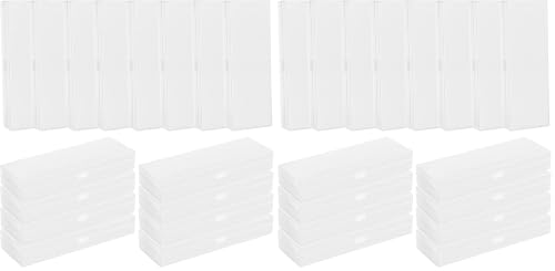 Image of Fainne 24 Plastic Pencil Case Bulk, Single Layer, White, M