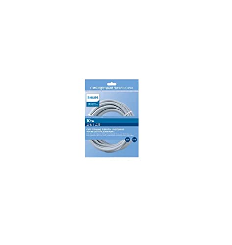 Image of Philips SWN2210G Ethernet Cable - 10m, RJ45 Connector, 24AWG Copper, Gold Plated - High Speed 1Gbps Data Transfer, 250MHz Bandwidth - Reliable, Secure and Fast Networking Solution