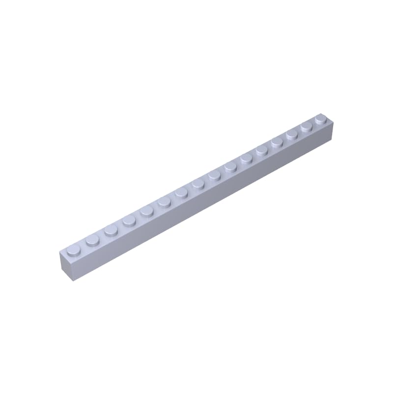 XYEIUGO 2465 Basic Bricks Brick 1x16, light blue gray, 10 PCS