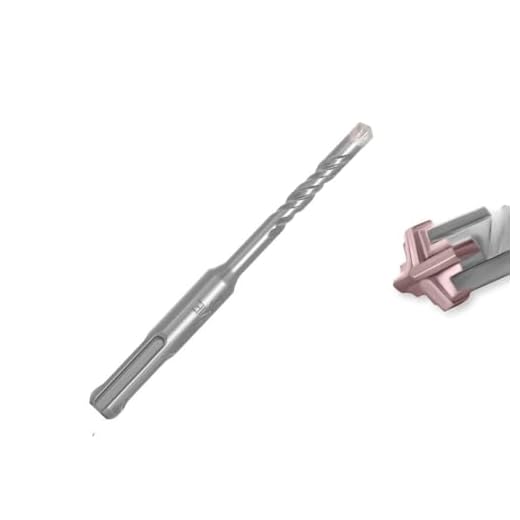 SDS Plus Round Shank Drill Bit for Concrete Brick Masonry 5/6/7/8/10/12mm(6x110mm)