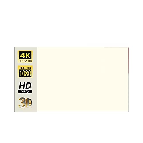 Pantalla de proyector para exteriores, Pantalla de proyector rejilla blanca antiluz 16:9 pantalla de proyección for el hogar 72 84 100 120 133 pulgadas tela reflectante portátil(60 inch)
