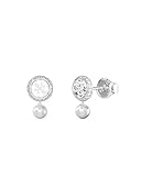 Guess Pendientes Mujer Tiny Pearly De Acero Plateado