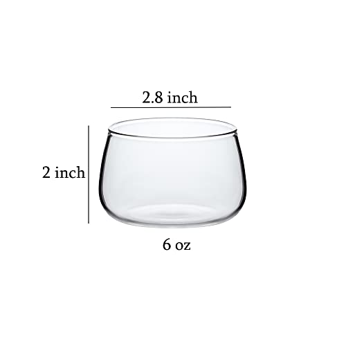 Sizikato 4pcs Clear Glass Dessert Cup, 6 Oz Custard Bowl, Pudding Cup, Oven Safe by Sizikato - Image 7