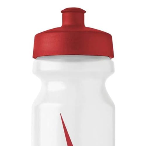 Image of Nike BIG MOUTH BOTTLE 2.0 22 OZ - CLEAR /SPORT RED /SPORT RED, 650 ML