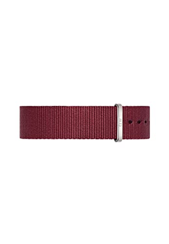 Daniel Wellington Classic Roselyn, Correa Reloj Rojo/Plateado, 18mm, NATO, para Mujer y Hombre Cover
