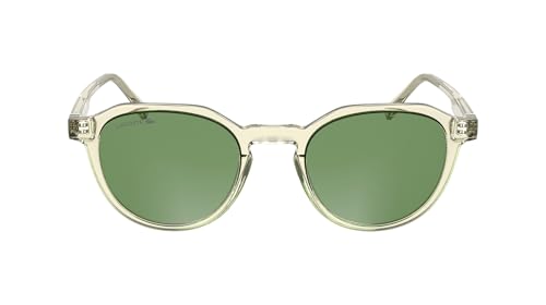 Lacoste Men's Sunglasses L6052S - Transparent Yellow with Solid Green Lens