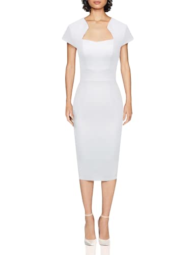 Women's 50s Vintage Pencil Dress Cap Sleeve Wiggle Dress