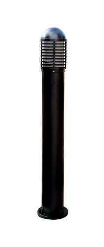 Saxby - Louvre bollard IP44 60W Exterior / Outdoor Bollard Light - CH200E27BK