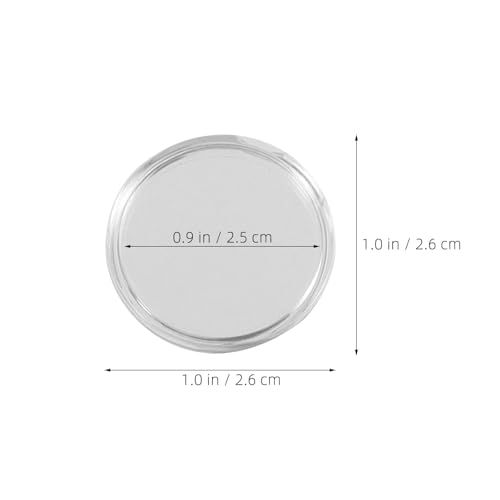 DOITOOL 80 cápsulas para monedas transparentes miniatura 2