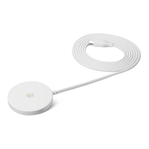 Amazon Basics 25W Qi2.2 Certified Wireless Charging Pad, MagSafe Compatible for iPhone 17/16/15/14/13/12, Magnetic Compatible for Android, Google Smartphones, White (Adapter Not Included) - image 1