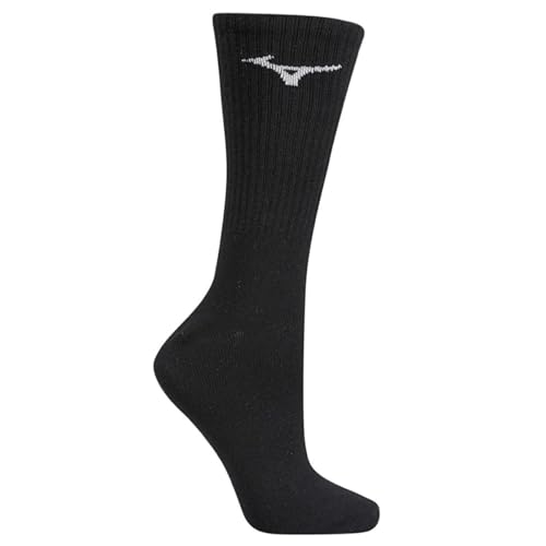 Kit Meia Mizuno Cano Alto Training Pacote com 3 pares - Branco e Preto - 39/42