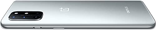 OnePlus 8T 5G Dual-SIM 256GB ROM + 12GB RAM Factory Unlocked International Version (NOT for VERIZON - Boost Cricket) Android Smartphone (Lunar Silver)