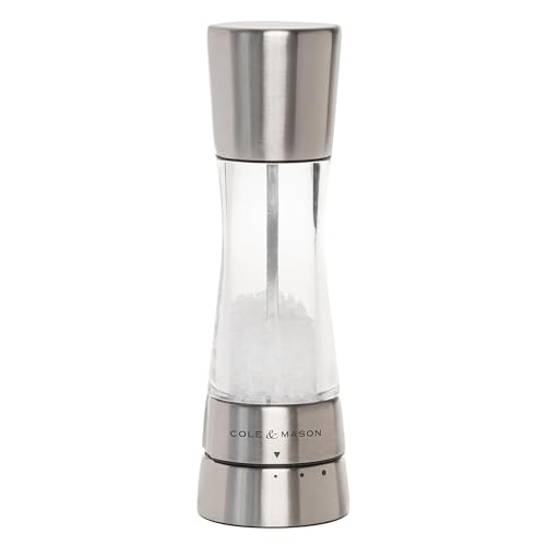 COLE & MASON Derwent Salt Grinder - Stainless Steel Mill