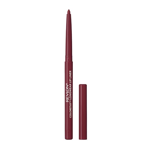 Image of Revlon Colorstay Lip Liner Makeup with Built-in-Sharpener, Longwear Rich Colors, Smooth Application, 665 Plum