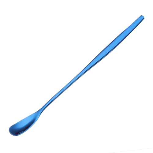 Cucchiaio In Acciaio Inox Caffè Dessert Cucchiaio Testa Quadrata Manico Lungo Cucchiaino Stoviglie Accessori Da Cucina