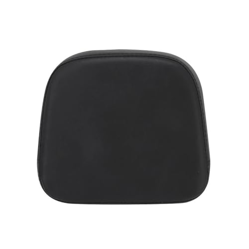 Dossier passager moto noir en cuir haute résilience pour chopper et touring