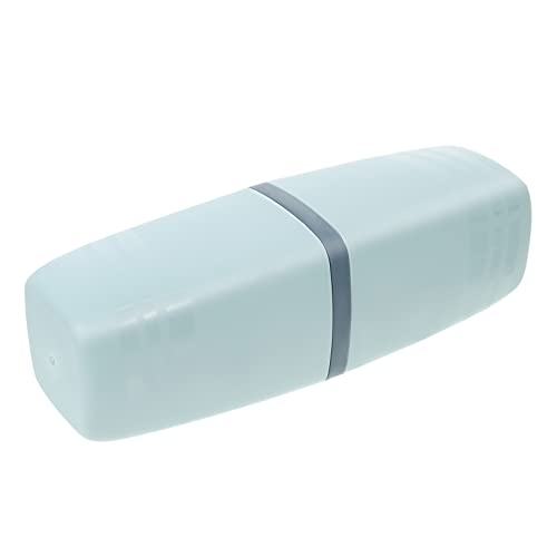 COOLHIYA シー旅行用歯ブラシホルダー 収納ケース付き 歯磨き粉保管 ウォッシュカップ兼用 携帯用歯ブラシ入れ 耐久性素材