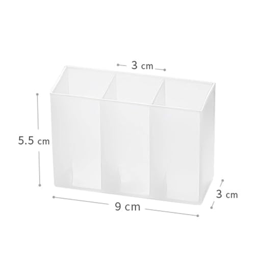 Image of Multipurpose Wall Mounted Storage Desk Organizer Box | Self Adhesive Plastic Holder with 4 Compartments for Bathroom, Kitchen, Office & Dressing Table