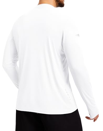 Image of DAXIANG Men's UPF 50+ Sun Protection Long Sleeve Rash Guard UV Hiking Running Athletic Fishing Quick Dry Lightweight T-Shirt