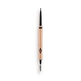 Charlotte Tilbury Brow Cheat Eyebrow Pencil - Refillable Micro-Precision Brow Pencil with Angled Tip for Natural Hair-Like Strokes - 16-Hour Wear, Waterproof, Vitamin E + Carnauba Wax - Natural Black