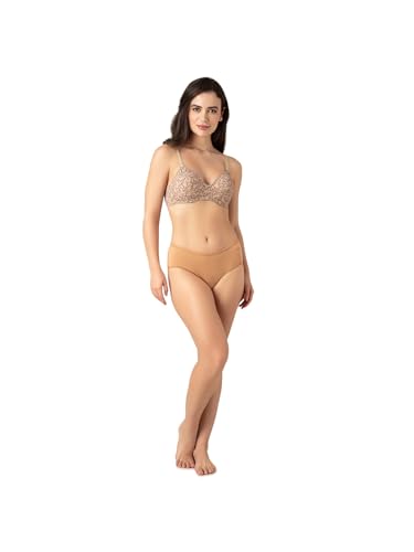Image of Amante Smooth Charm Women's Wire-Free Padded T-Shirt Bra | Smooth Invisible Cups | Detachable Multiway Straps | Lightly Padded Everyday Comfort Bra | Soft Microfiber Fabric