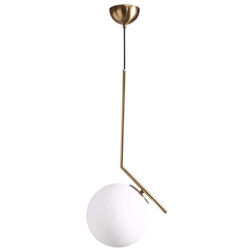 Lámpara colgante de globo de cristal para iluminar y decorar tu isla de cocina con elegancia 2
