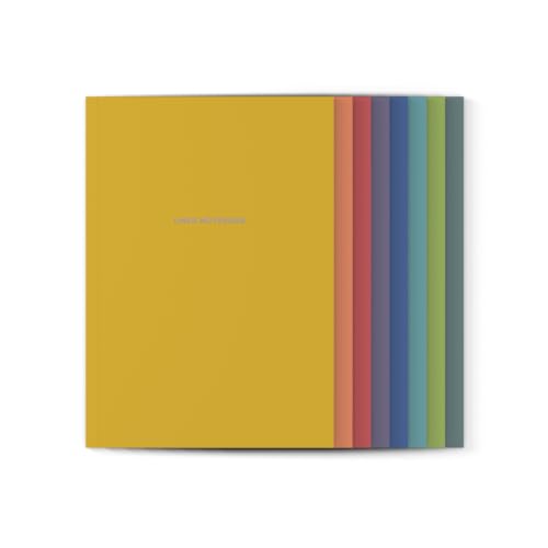Cahier A5 quadrillé ou ligné Makselife à tranche arc-en-ciel et pages épaisses