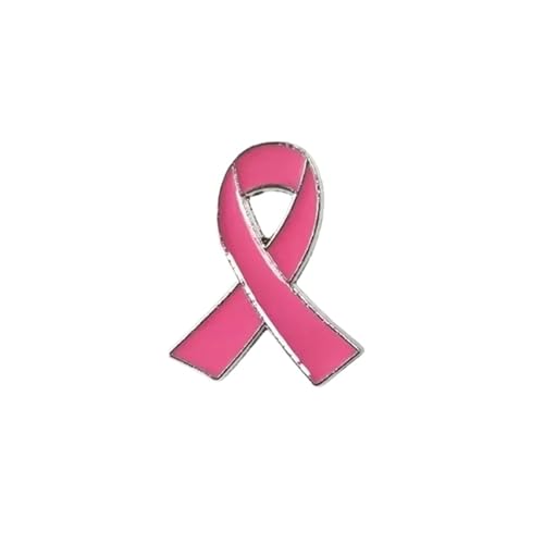 Broche listón rosa en pack de 20 unidades para lucir en solapas de chaquetas durante eventos