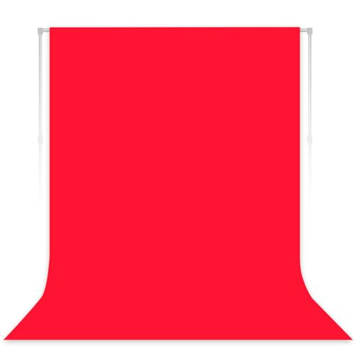 Fondo fotográfico rojo 7x10 pies para estudio y fotografía miniatura 1