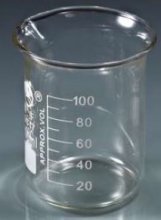 Borosilicate Glass Beaker - Low Form with spout - 100 mL