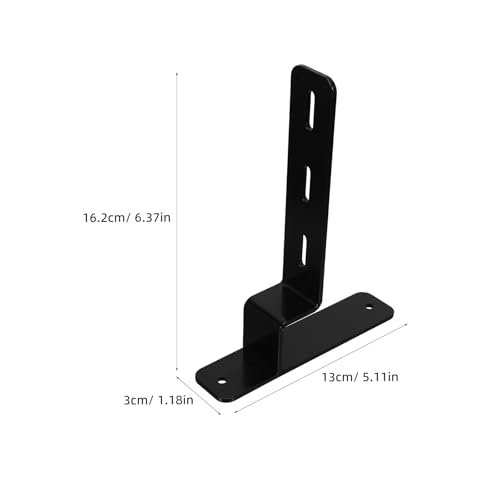 Support de fixation pour panneau perforé robuste en fer pour bureaux épais - 3