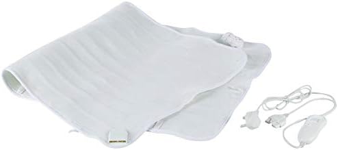 Daewoo Single Bed 40W Electric Blanket with 3 Heat Settings, Over-Heat Protection and Superior Comfort Polyester Material (122 x 61cm)