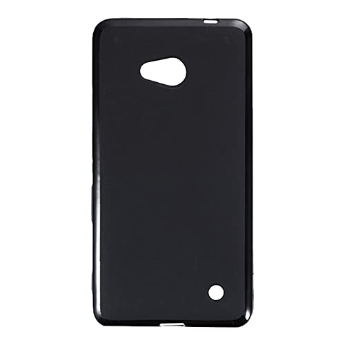 Shantime Weiche Hülle Kompatibel mit Microsoft Lumia 640 LTE, Schlank Stoßfest Rückenschale, Kratzfest Flexibel & Handgriffig(Schwarz)